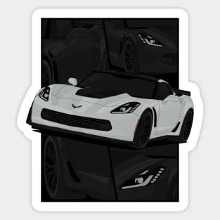 Z06 SILVER Sticker